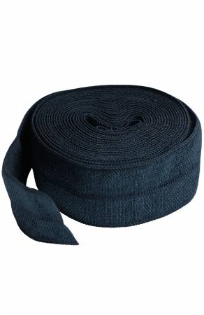 Fold-over Elastic 3/4in x 2yd Navy