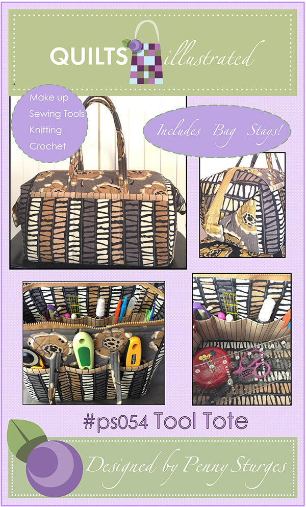 Tool Tote Bag Pattern W/Metal Stay