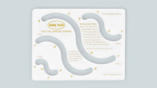 3/16 inch Rope Template - Low Shank and Longarm BLRT-LS