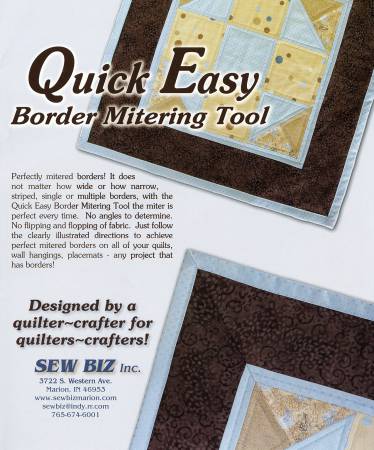 Large Quick Easy Border Mitering Tool 1pc