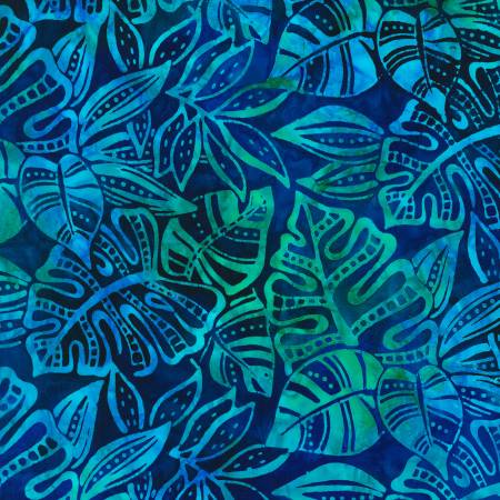 Totally Tropical Leaves Ocean Batik