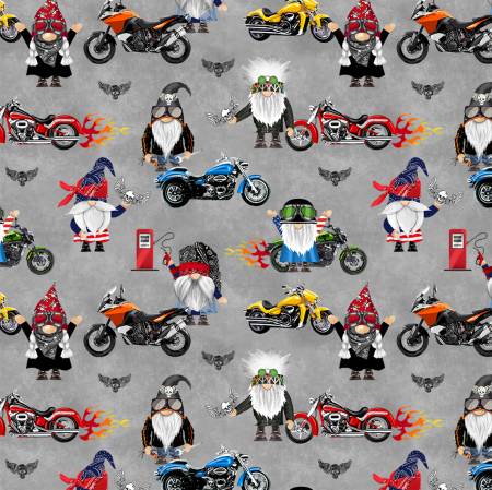 Grey Biker Gnomes