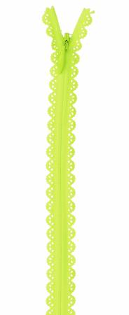 Lace Zipper 40cm Chartreuse