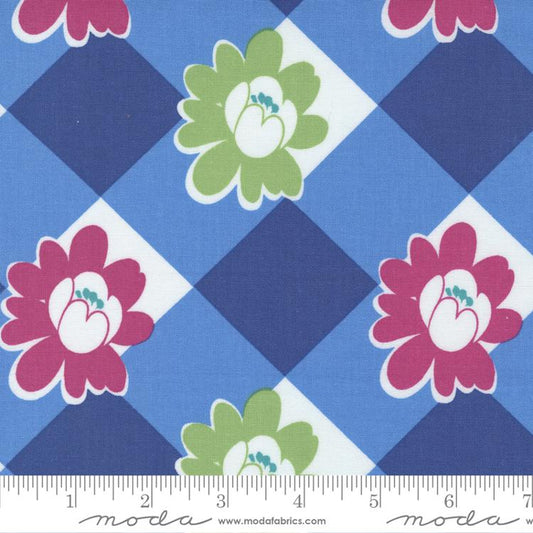 Picnic Pop Bright Blue Pop Check Plaid
