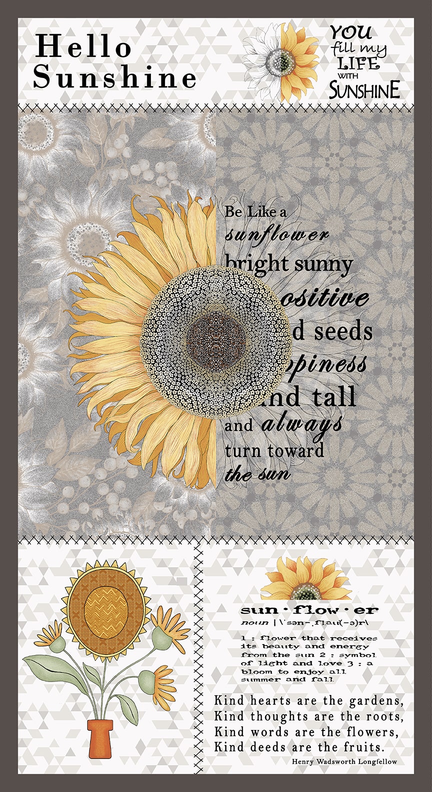 Stand Tall Grey 24" Panel