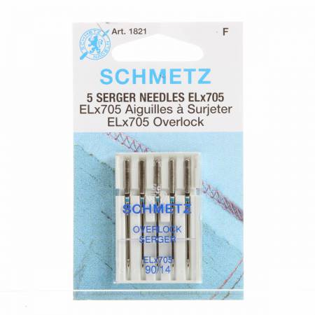 SCHMETZ Overlock / Serger Machine Needle ELX705 Size 14/90
