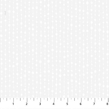 Basically Black and White Beaded Stripe White