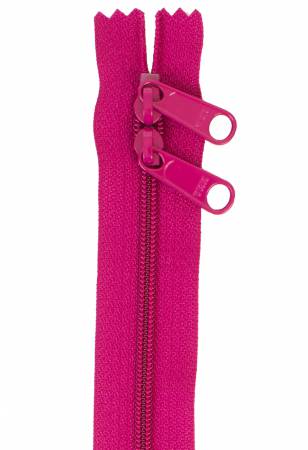 30" Zipper For Handbag Double Slide - Crazy Plum