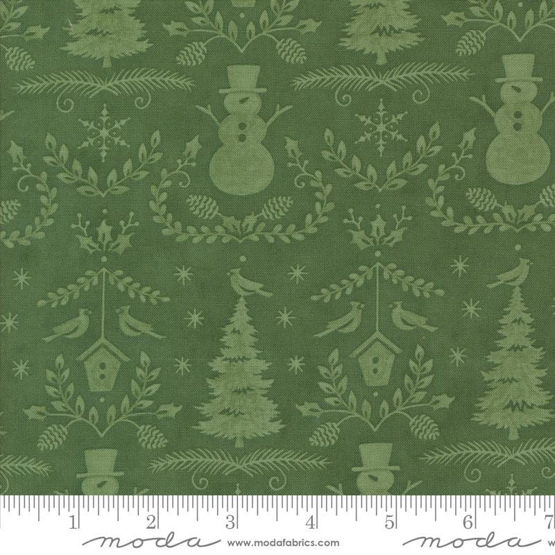 Winter Friends Damask Spruce