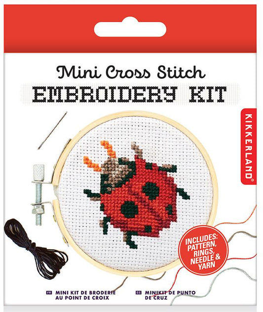 Mini Cross Stitch Lady Bug
