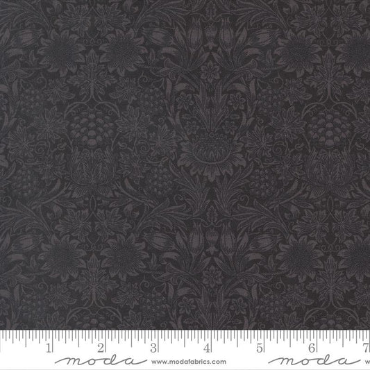 Morris Muse || Sunflower Damask || Ebony