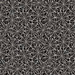 Creepsville - Spiderweb - Charcoal - 108"