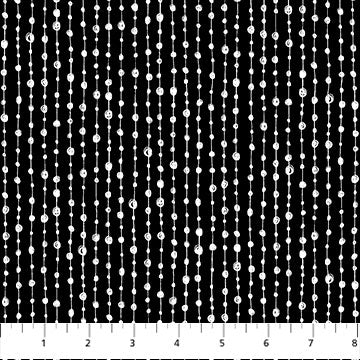 Basically Black & White Beaded Stripe Negative