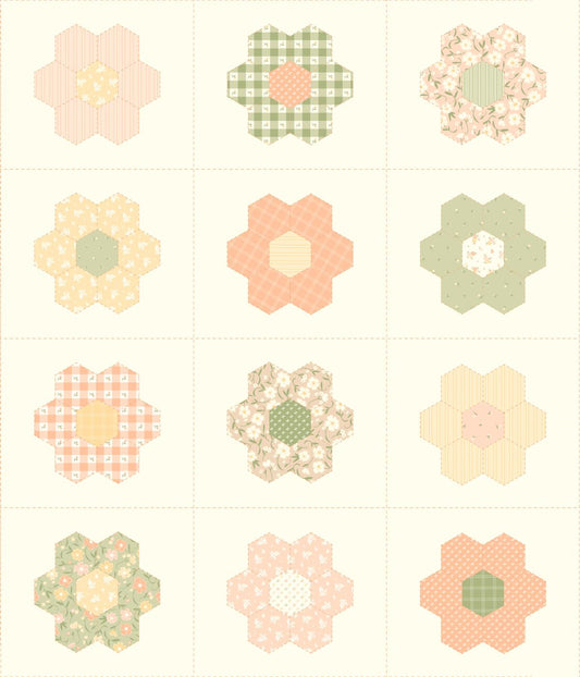 Flower Girl Panel Multi 36" x 44" Panel