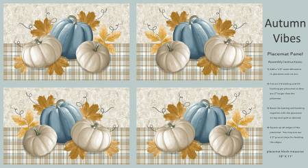 Autumn Vibes Multi Placemat 24" x 43" Panel