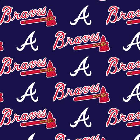 MLB Cotton Atlanta Braves 60" Wideback