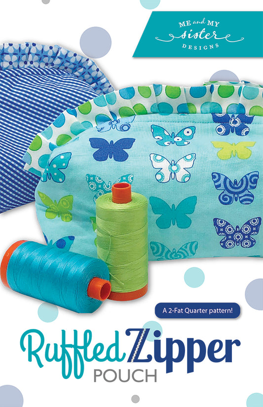 Ruffled Zipper Pouch Bag Pattern