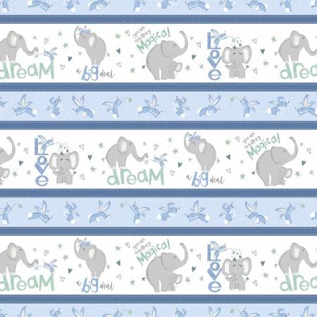 Safari Lullaby Multi Repeating Stripe