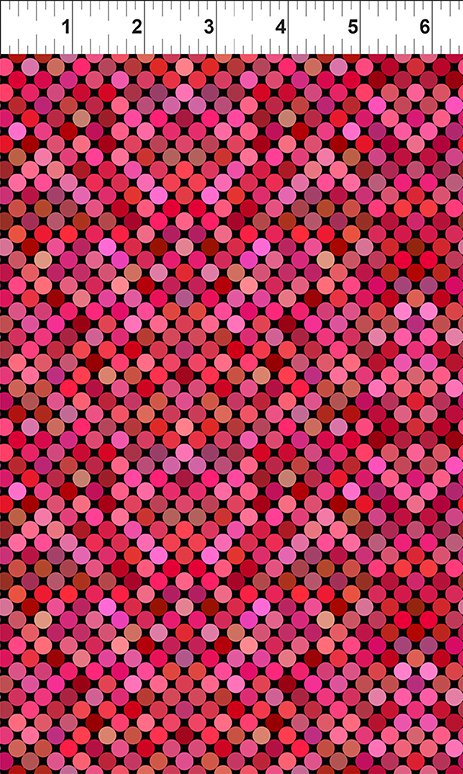 Colorful Dots Red