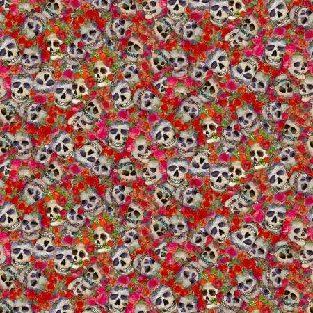 Faboolous Multi Color Halloween Digital Skulls
