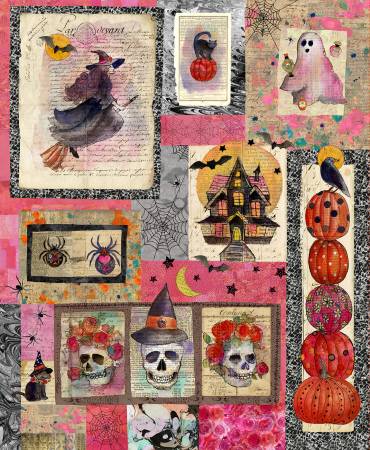 Faboolous Multi Color Halloween Digital 36" Panel