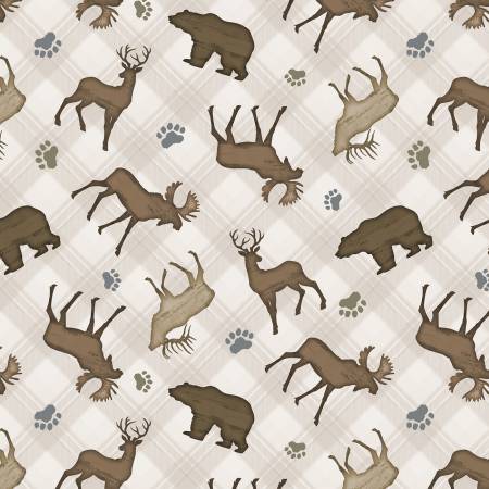 Wildlife Trail Cream Animal Toss