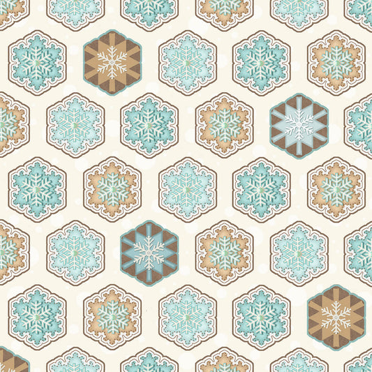 I Love Sn' Gnomies - Hexi Snowflakes F9642-13 Multi