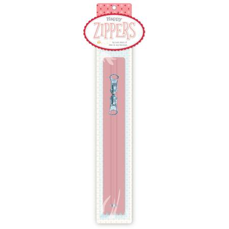Lori Holt Happy Zippers 16in Coral