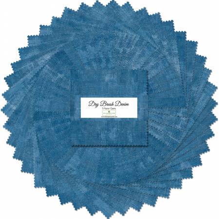 Dry Brush Denim - 5in Squares