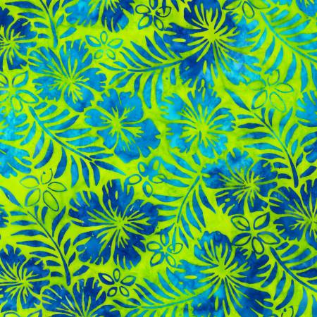 Totally Tropical Hibiscus Lime Batik