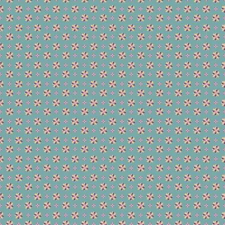 Juju's Petals Calico Teal