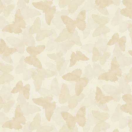 Daydream Garden Cream Tonal Butterflies