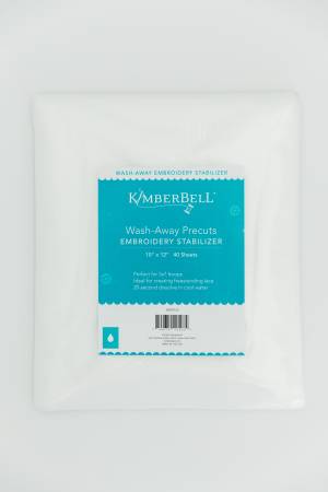 Kimberbell Wash-away Precuts 12in x 10in 40pk