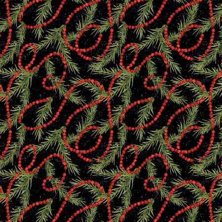 Merry Gnome-ments Black Gardland All Over