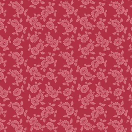 Blushing Blooms Dark Pink Dotted Floral