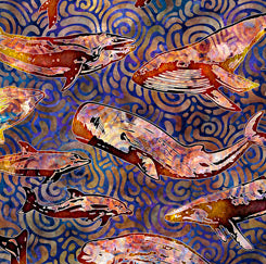 Aquatica Whales Purple 28120-V