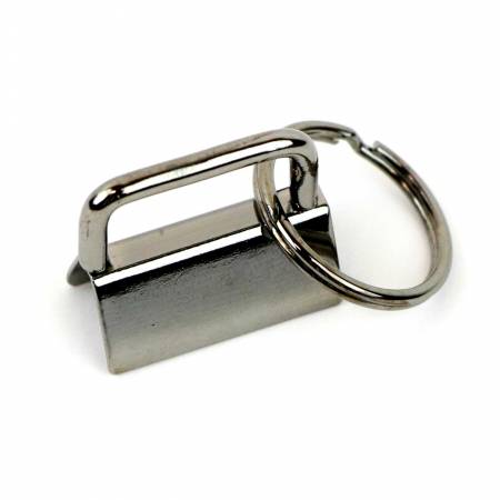 Two Key Fobs 1" Gunmetal