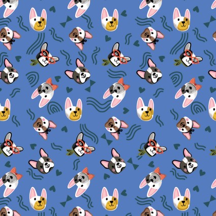 Pawsomely Posh Pawsome Pup Toss Blue