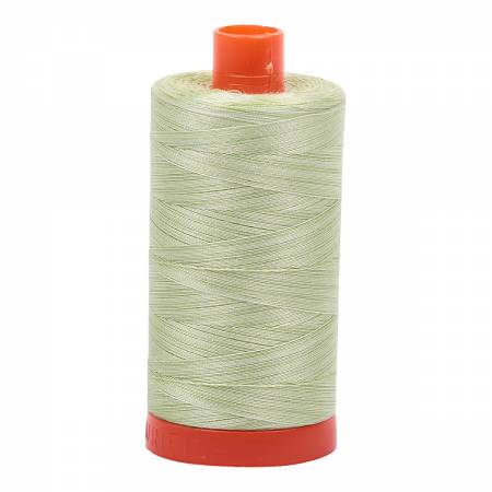 Aurifil Cotton 50wt 3320 Variegated Light Spring Green
