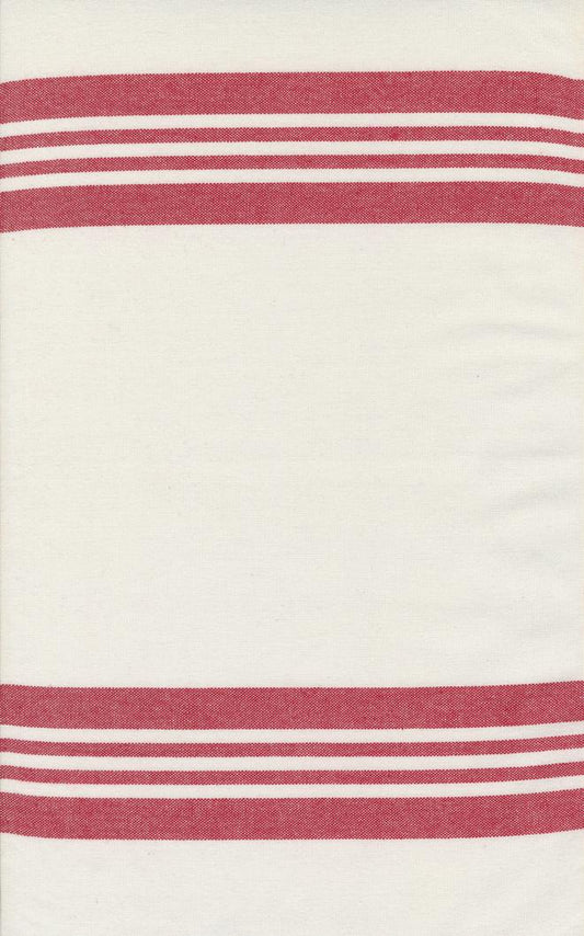 Panache Toweling White Red 18"