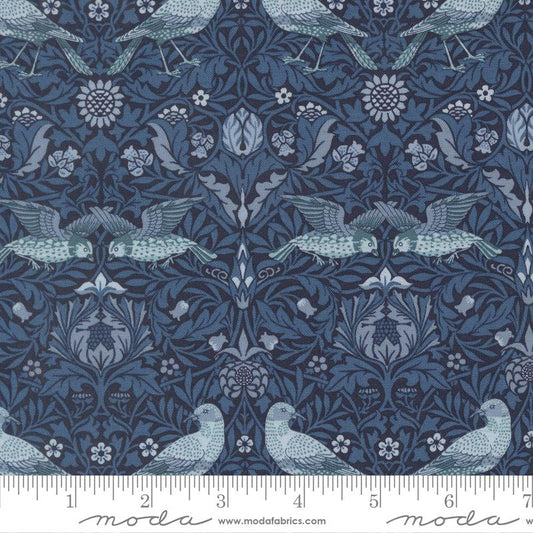 Morris Muse || Birds Damask || Twilight