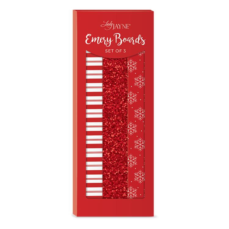 Nail File Red Snowflake Strip