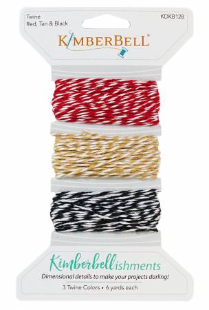 Twine Red Tan and Black