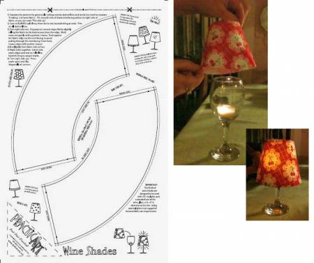 Wine Shades Pre Printed Interfacing