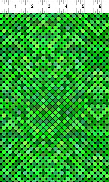 Colorful Dots Green
