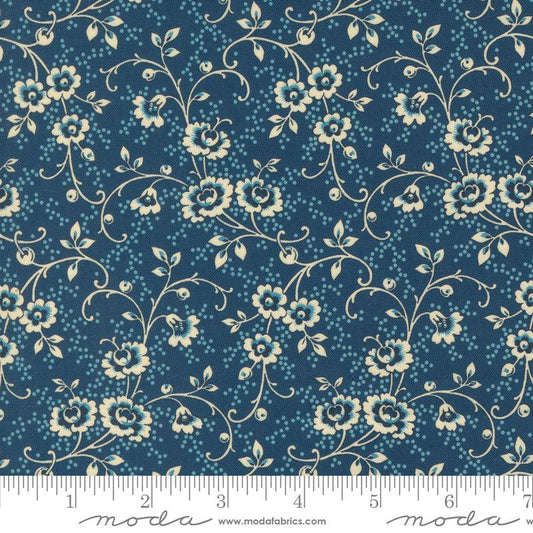 Lydias Lace Indigo Vintage Vines/Florals