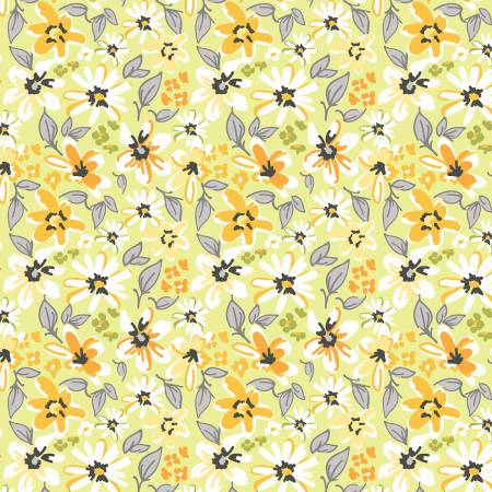 Patch of Sunshine Green Large Floral