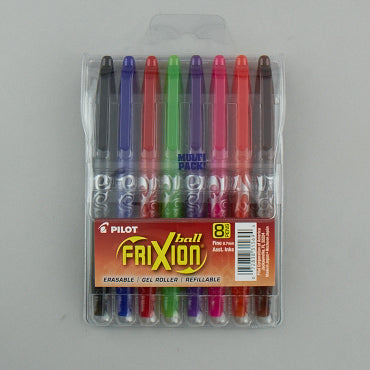 Frixion Pen Assortment 8 pack Fine Point 0.7mm Heat Erase