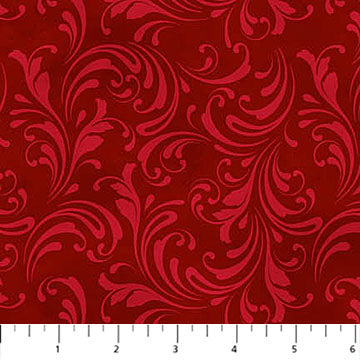 St Nicholas Scroll Dk Red