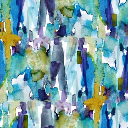 Painter's Joy Blue Digital Watercolor